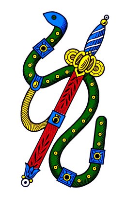 Ace of swords from a Neapolitan deck