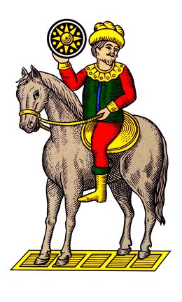 The Caballo (horse) of Oros (coins), worth 9